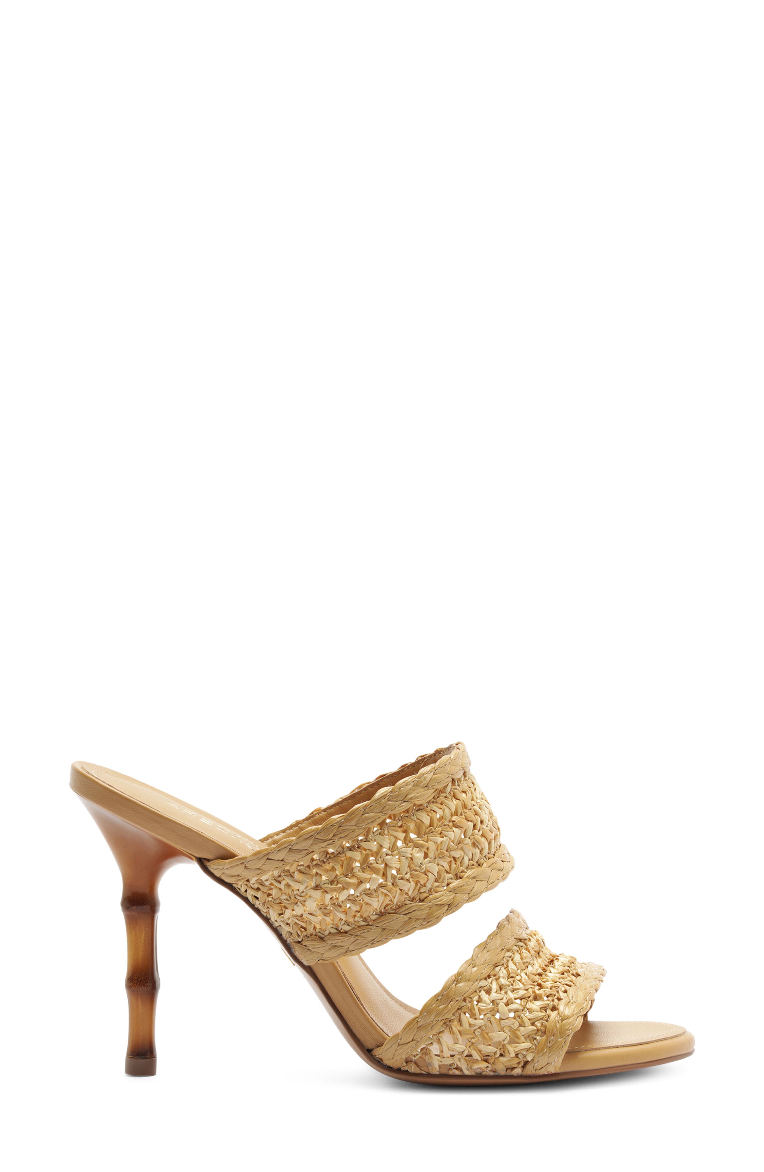 Arezzo Zula Stiletto Sandal, Alternate, color, Natural/ Caramel