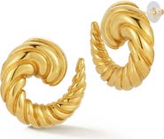 CHLOE AND MADISON Swirl Stud Earrings