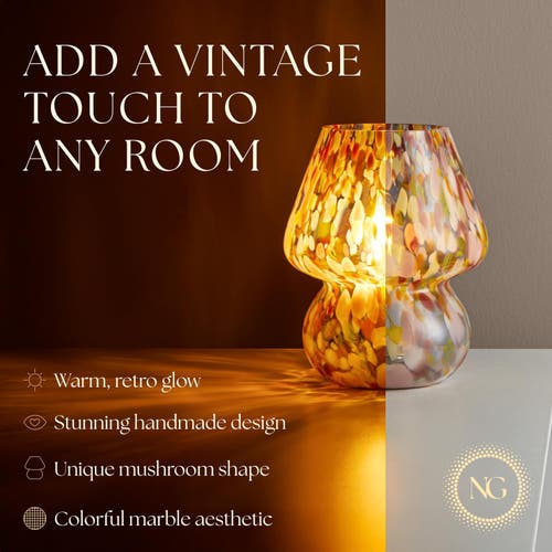 Next Glow Mushroom Led Lamp, Modern Dimmable E26 Socket