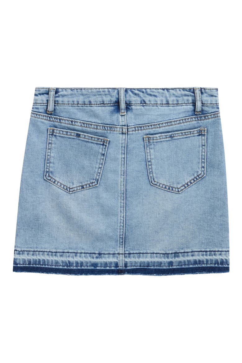 Kids' Studded Seam Carpenter Skort, Alternate, color, INDIGO