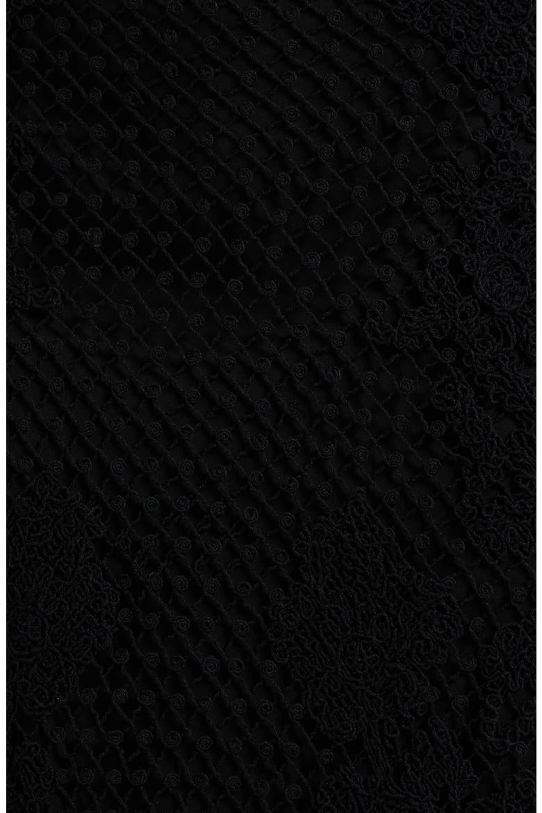 Lainey Open Stitch Maxi Skirt, Alternate, color, BLACK