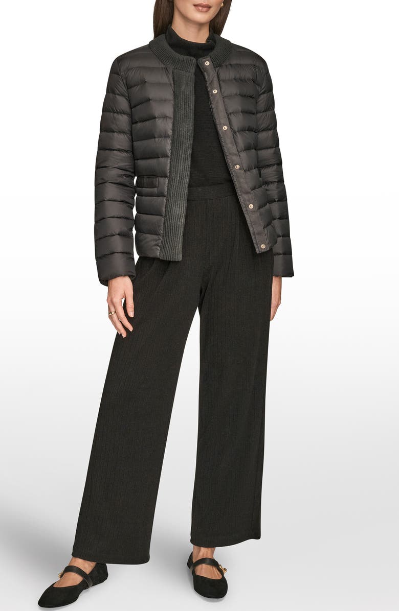 Donna Karan New York Nylon Down Jacket, Alternate, color, Black