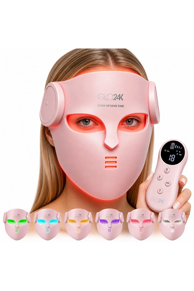 4D Wireless 7-Color Photon Rejuvenation LED Mask, Alternate, color, PINK