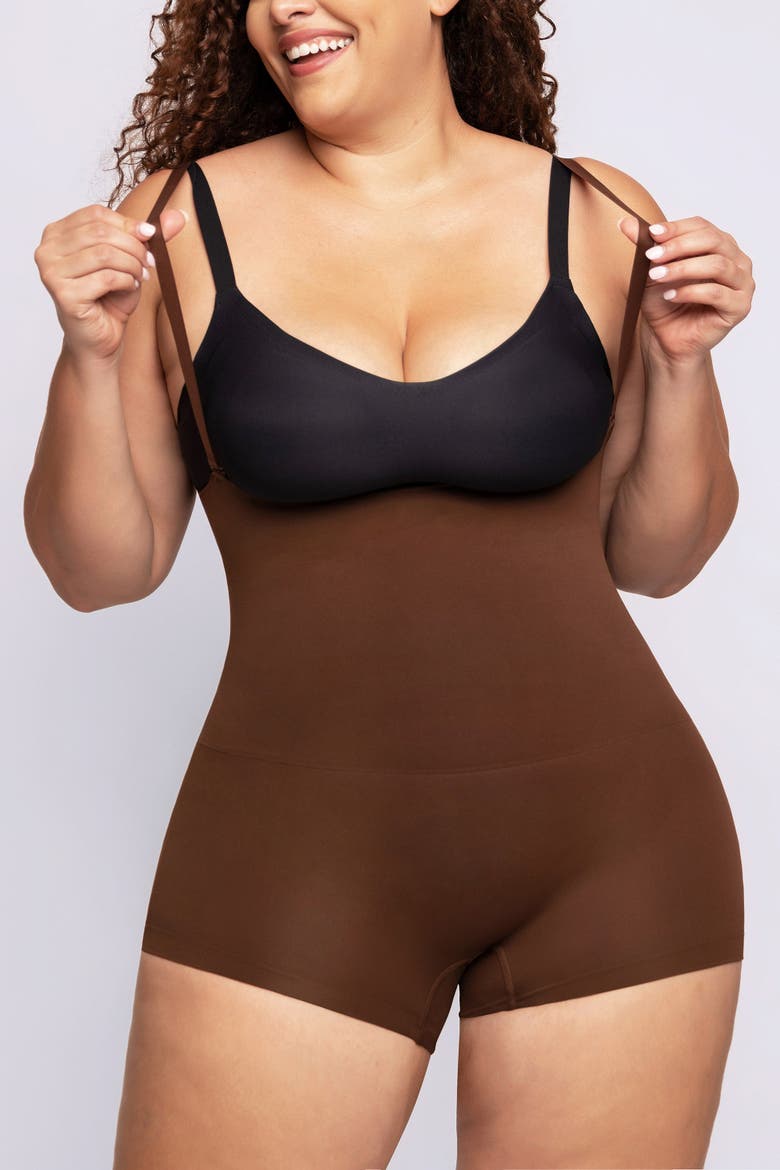 Bare Essentials Skin Flow Essentials Eco Shaper Boyshort, Alternate, color, Brown