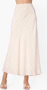 CAMI NYC Piper Metallic Jacquard Stripe Silk Blend Skirt