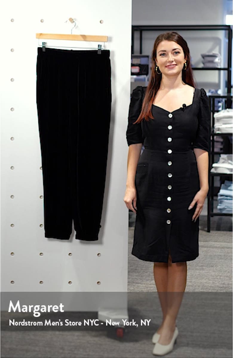 Slouchy Ankle Velvet Pants, sales video thumbnail