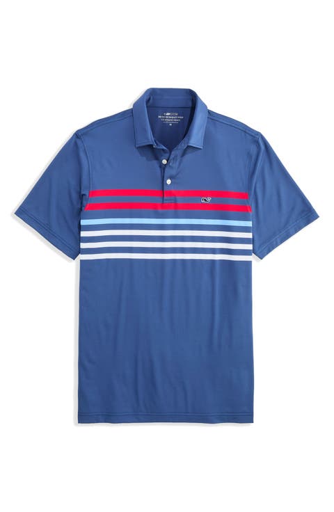 Conch Stripe Sankaty Performance Polo