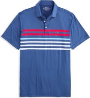vineyard vines Conch Stripe Sankaty Performance Polo