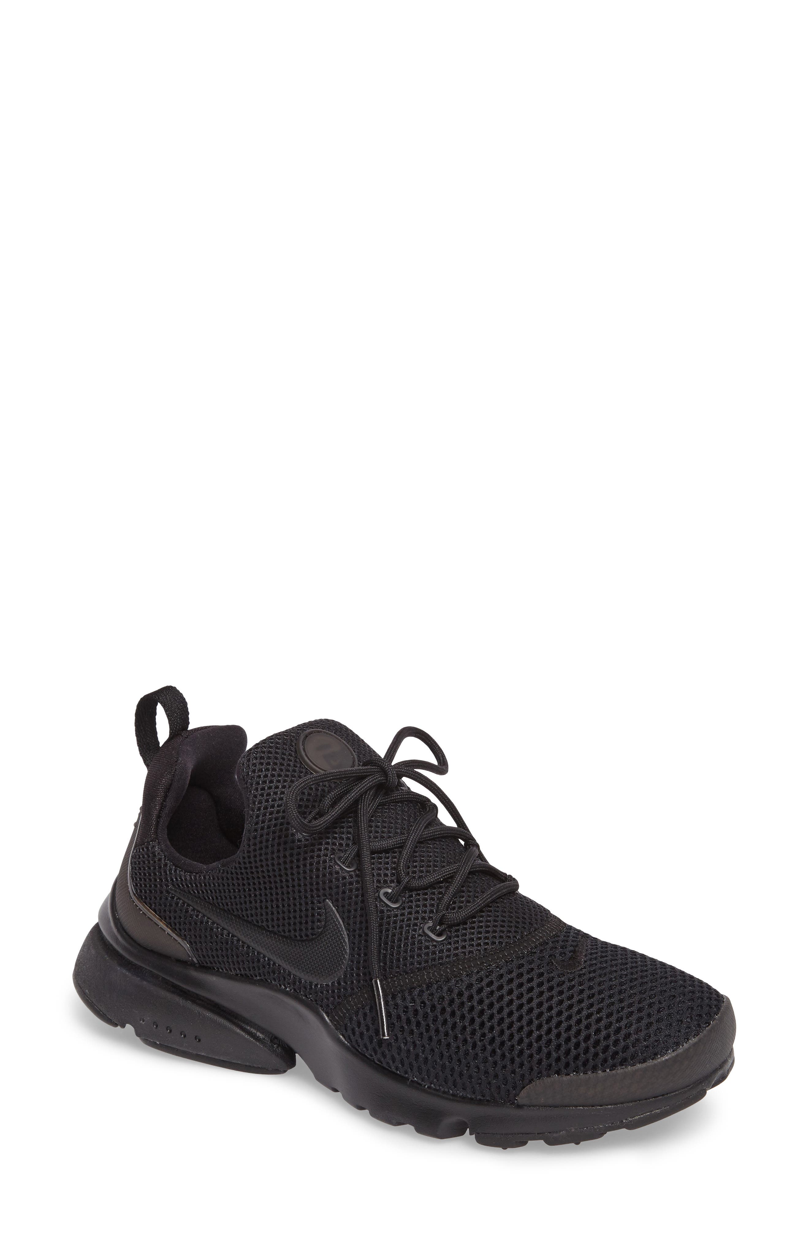 Presto Fly Sneaker, Main, color, BLACK/ BLACK/ BLACK