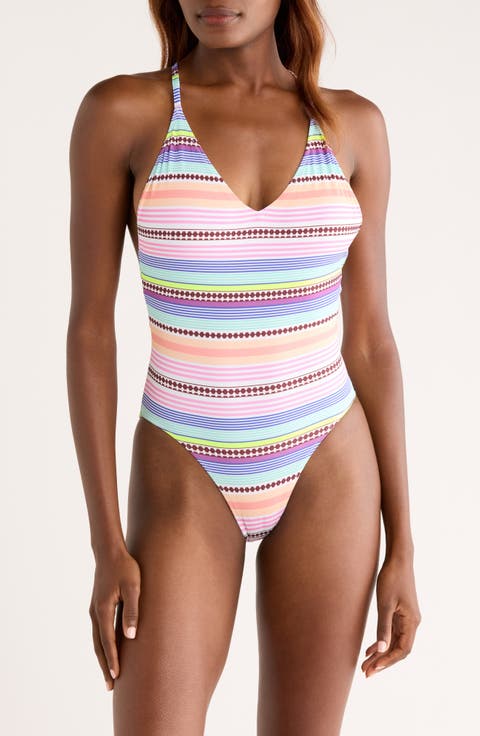 Retiro Stripe Rib One-Piece Swimsuit