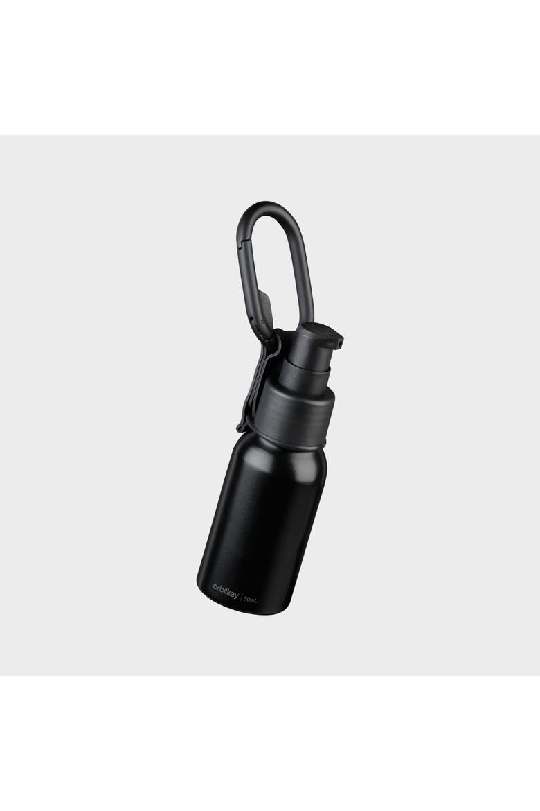Clip-on Refillable Bottle 50ml, Main, color, Black