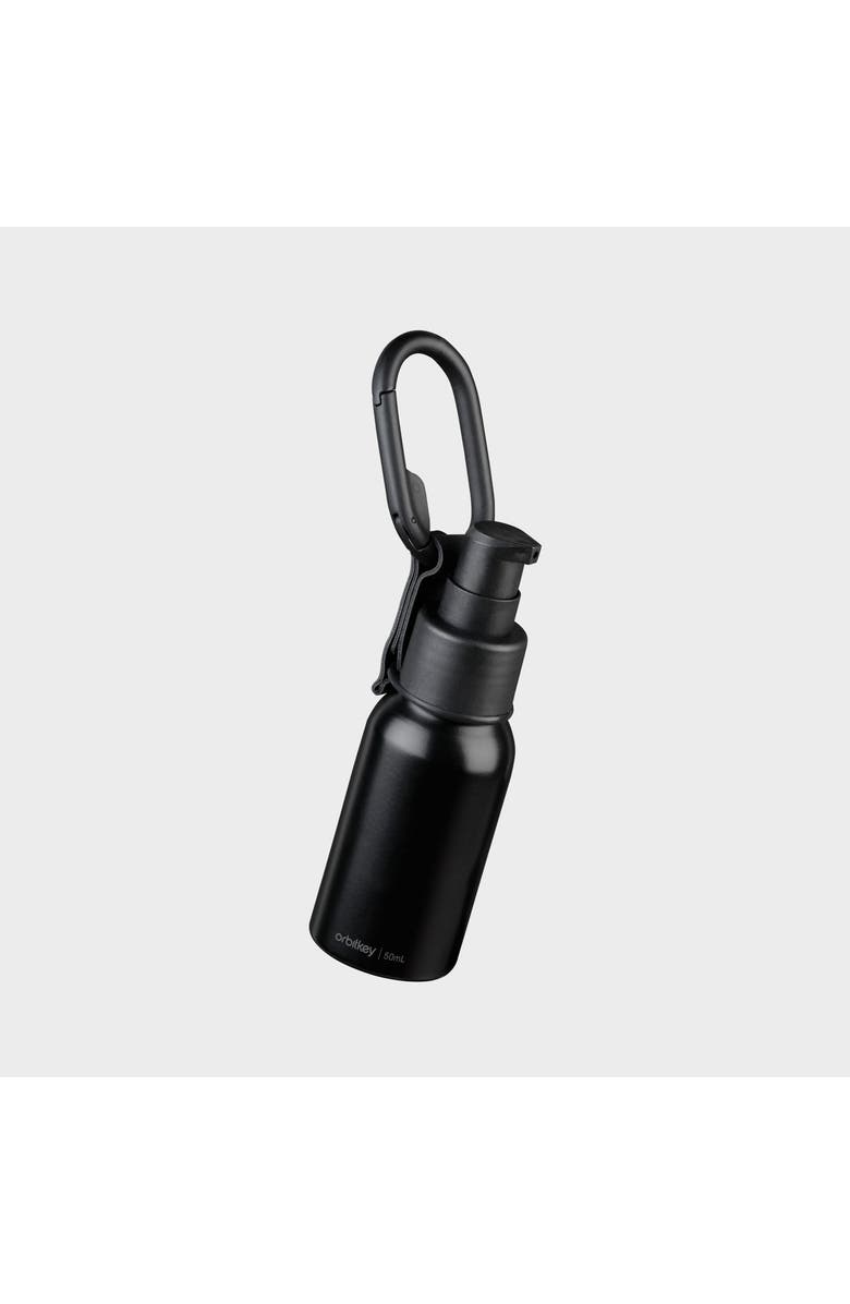 Orbitkey Clip-on Refillable Bottle 50ml, Main, color, Black