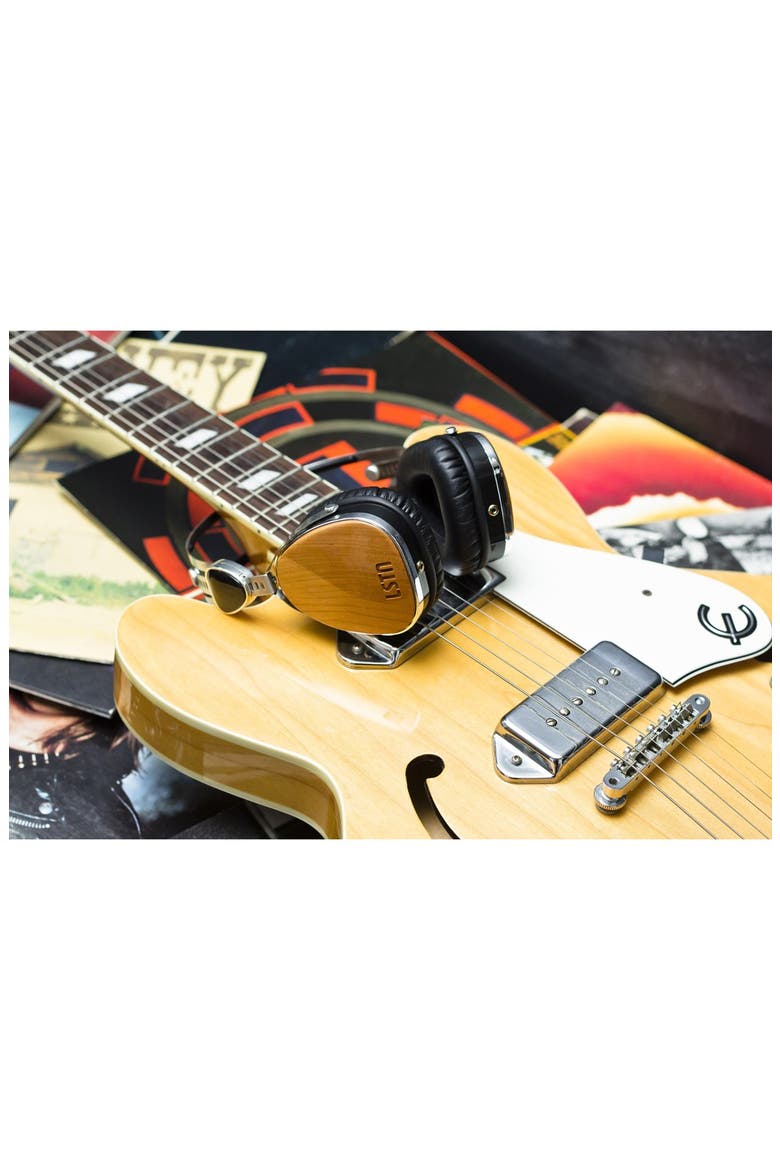 'Troubador' Beech Wood Headphones, Alternate, color, BEECH
