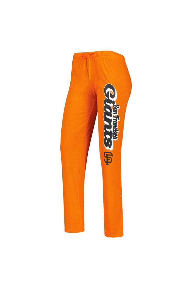 Women's Concepts Sport Orange/Black San Francisco Giants Wordmark Meter Muscle Tank Top & Pants Sleep Set, Alternate, color, Orange