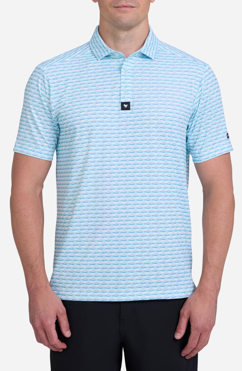 Bad Birdie Dew Sweeper Performance Golf Polo, Main, color, Dew Sweeper