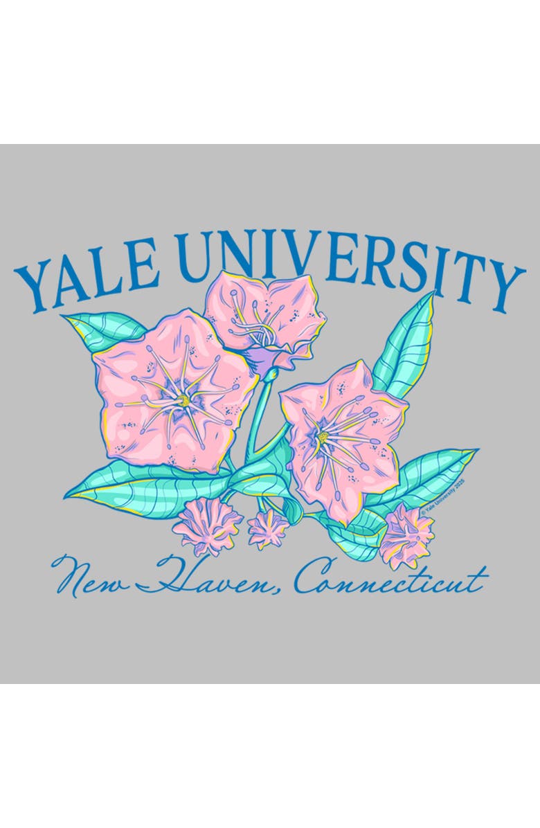 Yale University Women's Yale University Floral School Logo Graphic T-Shirt, Alternate, color, Athletic Heather