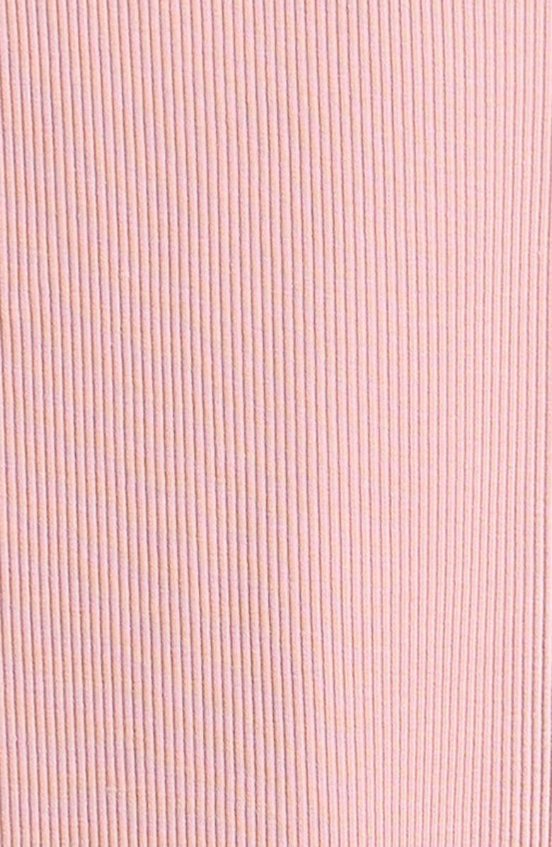 Reiss Kids' Ribbed Stretch Cotton Top, Alternate, color, Pink