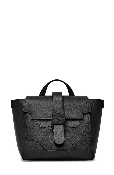 Mini Maestra Pebbled Leather 4-Way Convertible Handbag