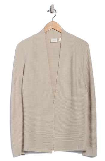 Cyrus Link Stitch Cardigan In Neutral