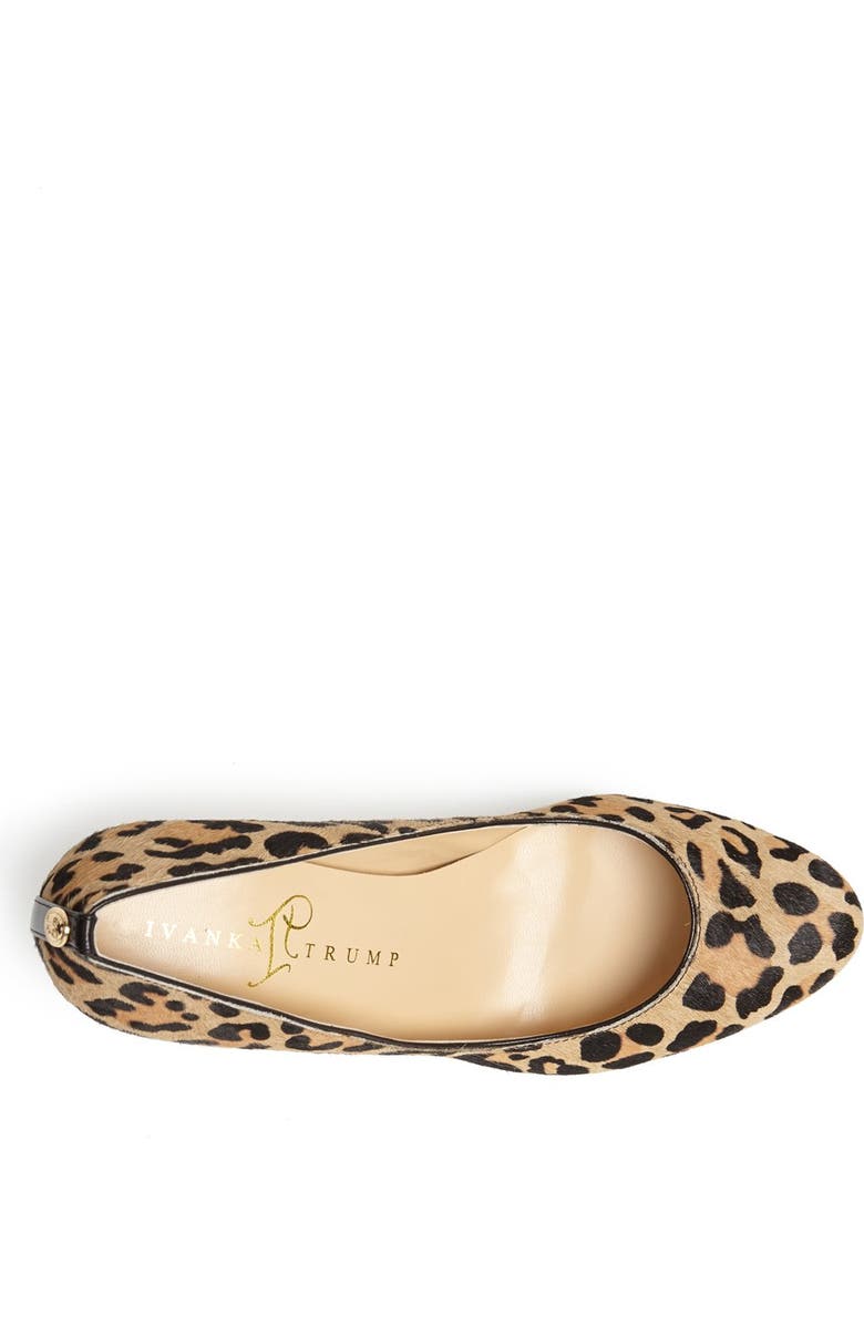 Ivanka Trump 'Sophia' Calf Hair Platform Pump, Alternate, color,