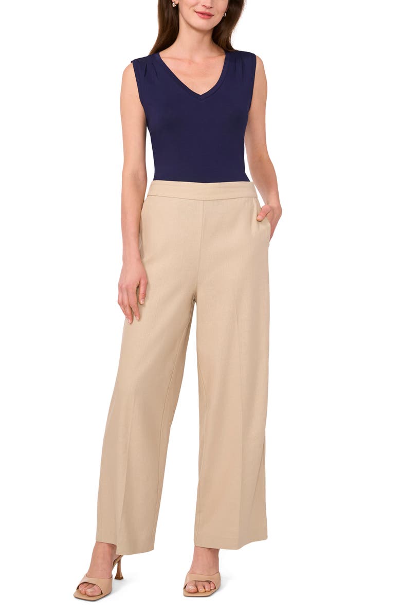 Halogen<sup>®</sup> Wide Leg Linen Blend Pants, Alternate, color,