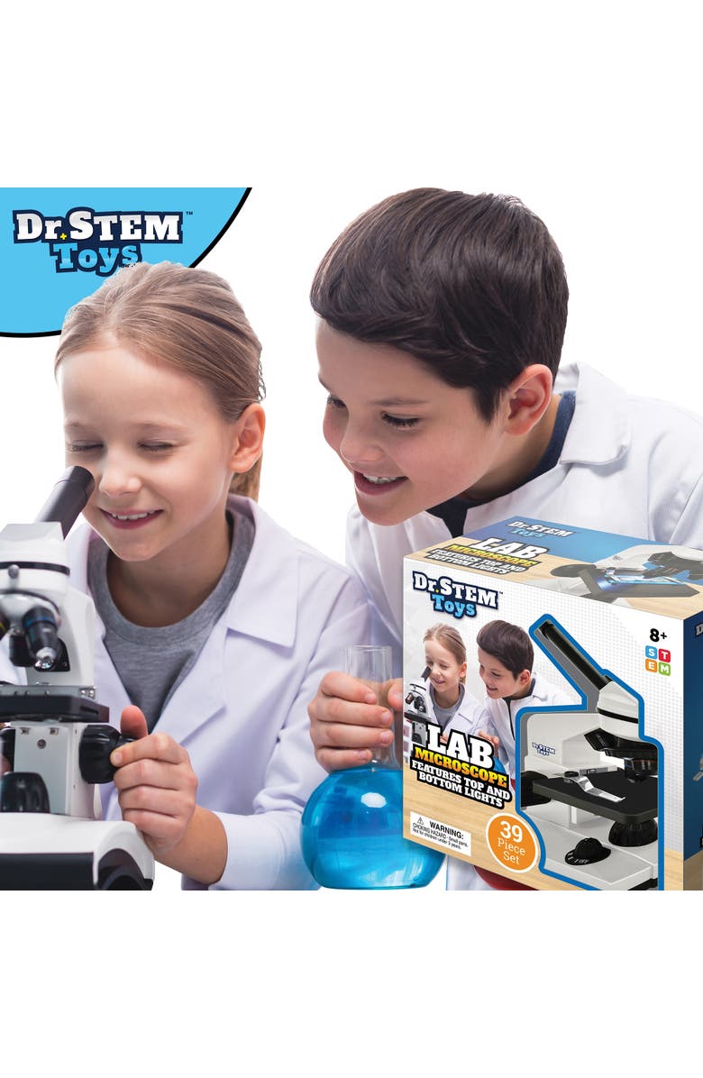 Dr. STEM Toys Lab Microscope Kit, 39pc, Kids 8+, Alternate, color, Multicolored