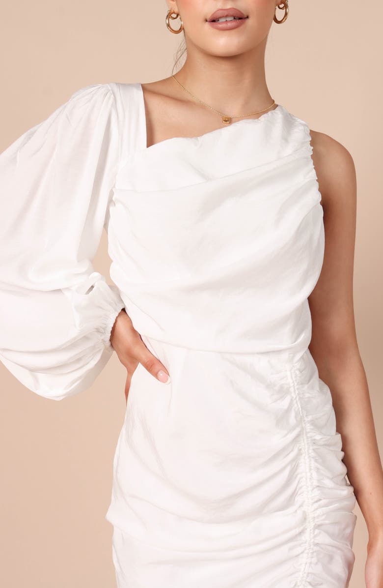 Petal & Pup Toira Gathered One-Shoulder Long Sleeve Dress, Alternate, color,