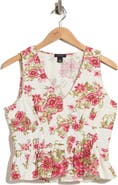 Halogen® Babydoll Peplum Shell