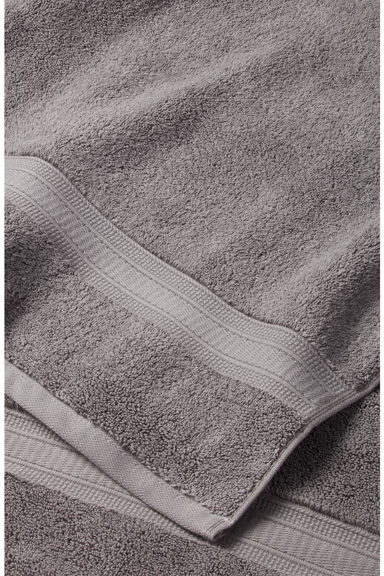6-Piece Zero Twist Bath Towel Set, Alternate, color, GREY PEARL