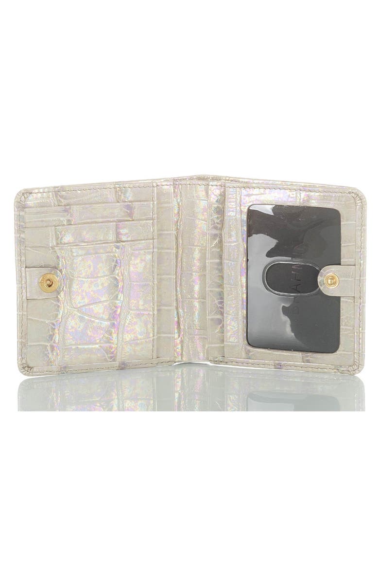 Brahmin Jane Croc Embossed Leather Wallet, Alternate, color,
