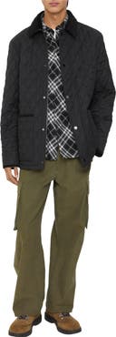 Burberry Micro Check-stitch Rakewood Bomber Jacket