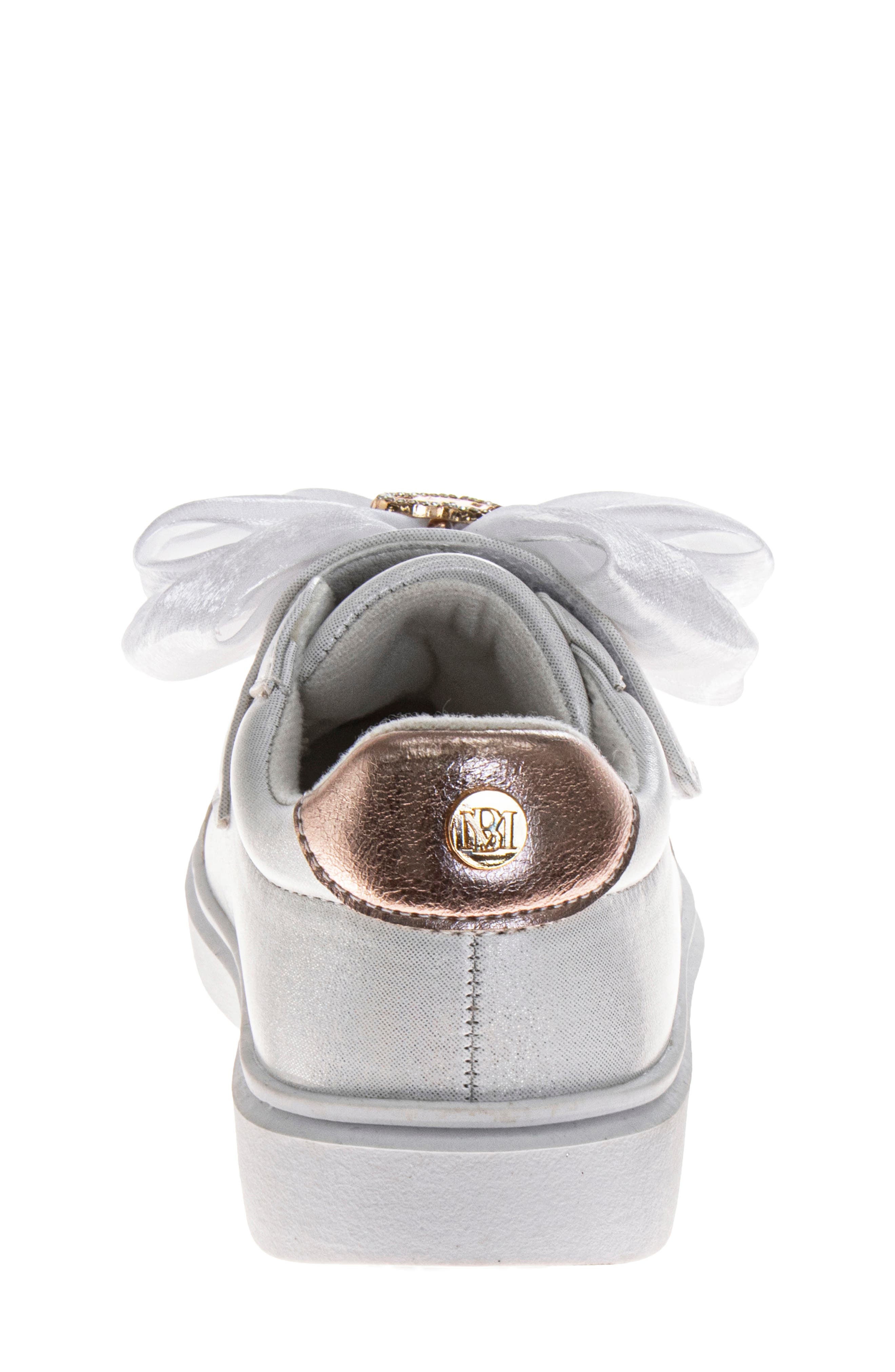 Badgley Mischka Collection Kids' Kensie Sneaker, Alternate, color, White