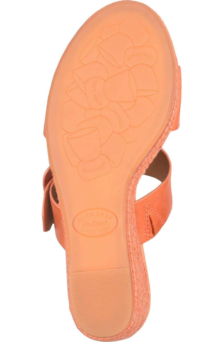Kork-Ease<sup>®</sup> Raya Espadrille Platform Wedge Slide Sandal, Alternate, color, Orange Full Grain