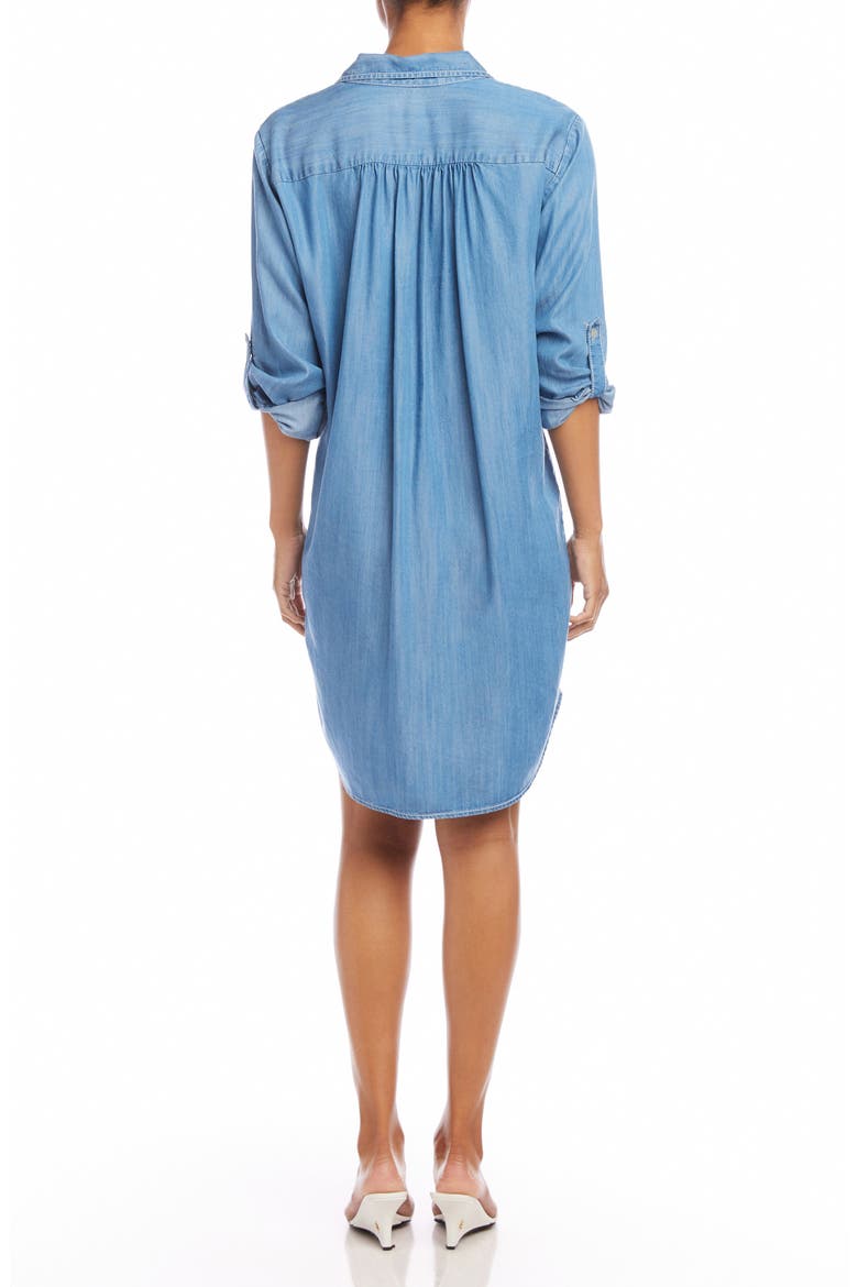 Long Sleeve Chambray Shirtdress, Alternate, color, CHAMBRAY