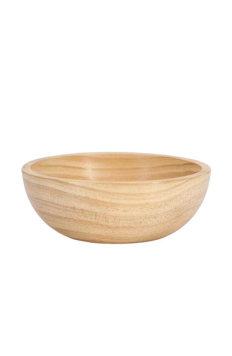 Megachef 6 Piece 7 Inch Pine Wood Bowl Set, Alternate, color, Tan