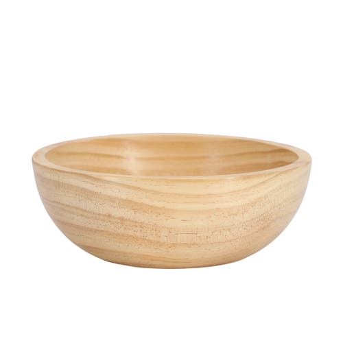 Megachef 6 Piece 7 Inch Pine Wood Bowl Set In Brown