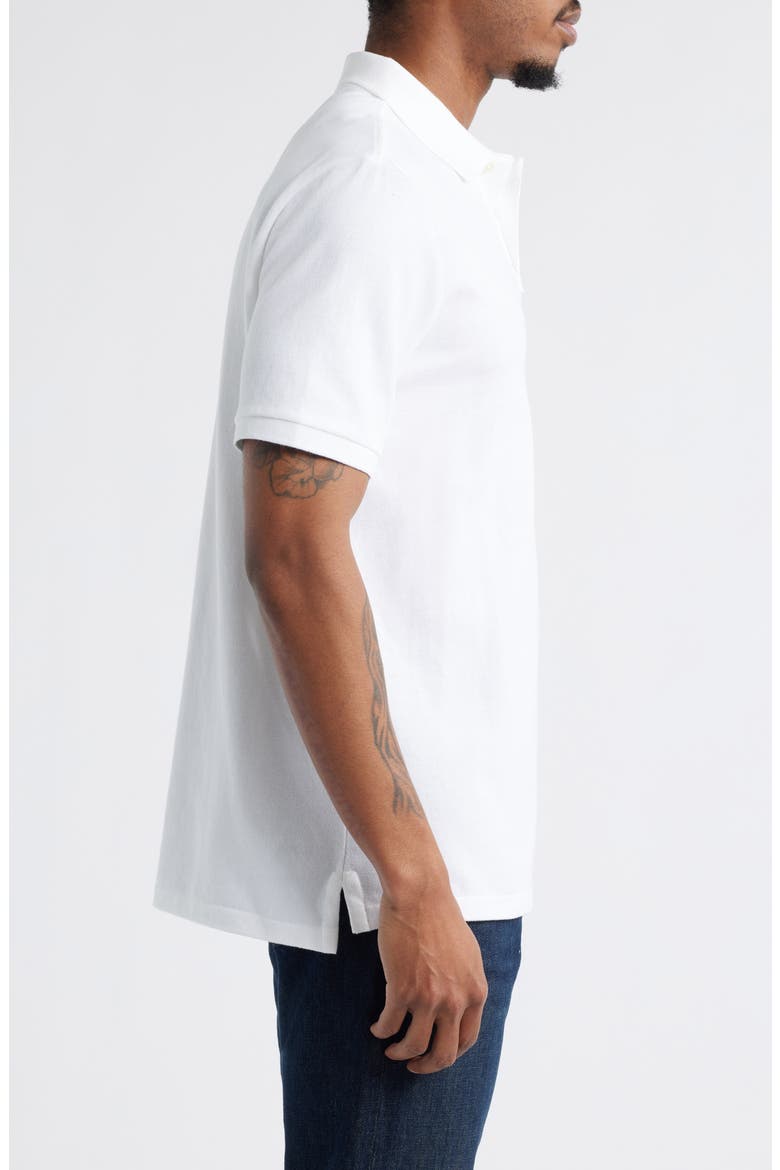 The Iconic Cotton Piqué Polo, Alternate, color, WHITE