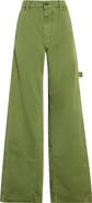Marni Garment Dyed Cotton Wide Leg Pants