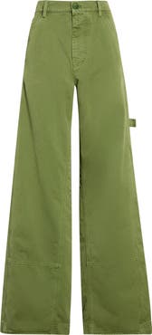 Marni Garment Dyed Cotton Wide Leg Pants