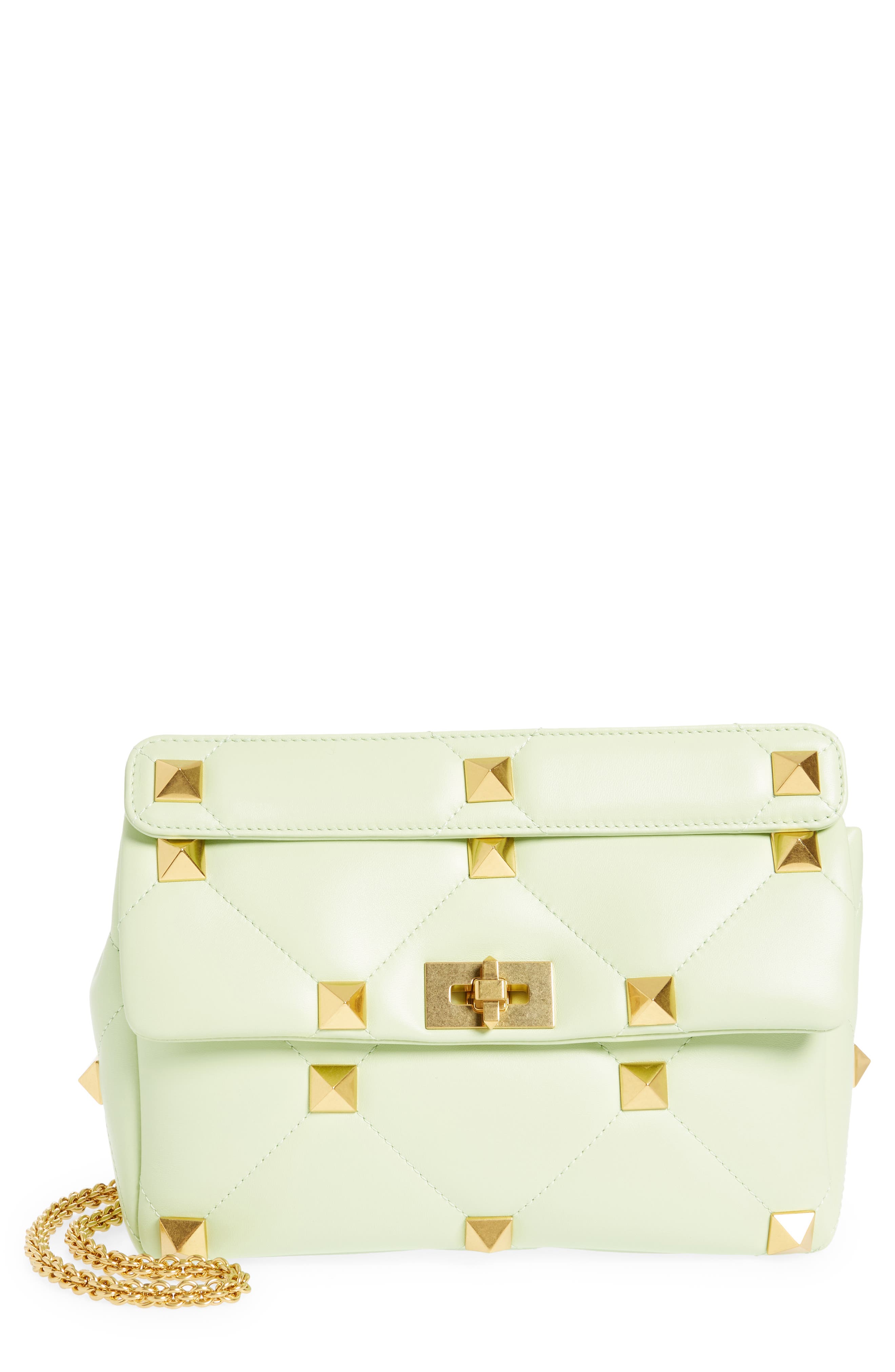 Valentino Garavani Large Roman Stud Shoulder Bag, Main, color, 