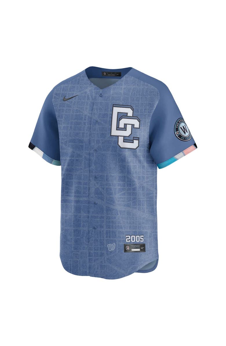 Nike Men's CJ Abrams Blue Washington Nationals 2025 City Connect Limited Jersey, Alternate, color, Blue