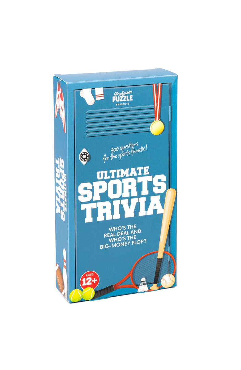 Professor Puzzle Ultimate Sports Trivia 300 Questions, 3 Difficulty Levels, Main, color,