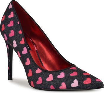 もあ　HEART MOTIF POINTED TOE PUMPS Folowe d'Orsay Pointy Toe Pumps – Nine West