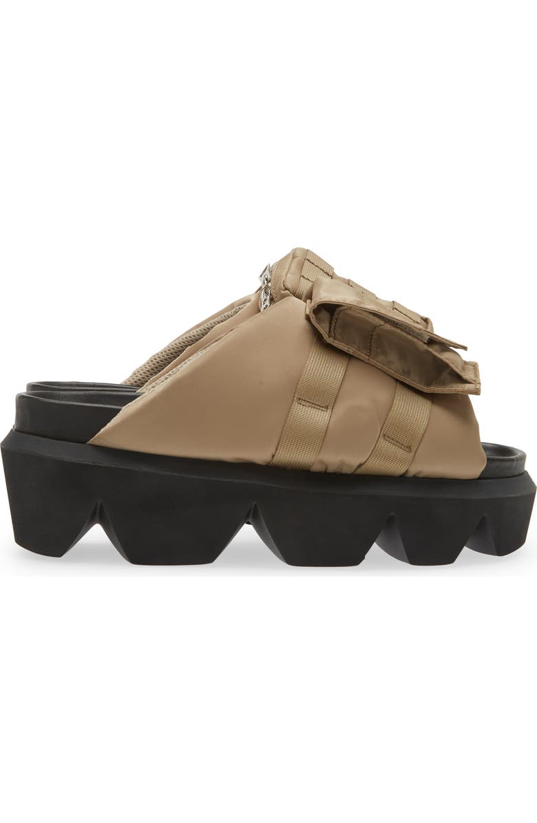 Sacai Pockets Slide Sandal, Alternate, color,