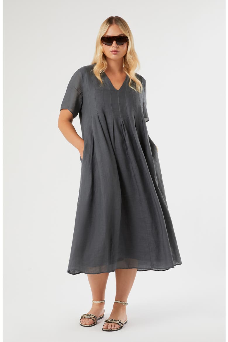 Velogio Midi Dress, Alternate, color, MEDIUM GREY