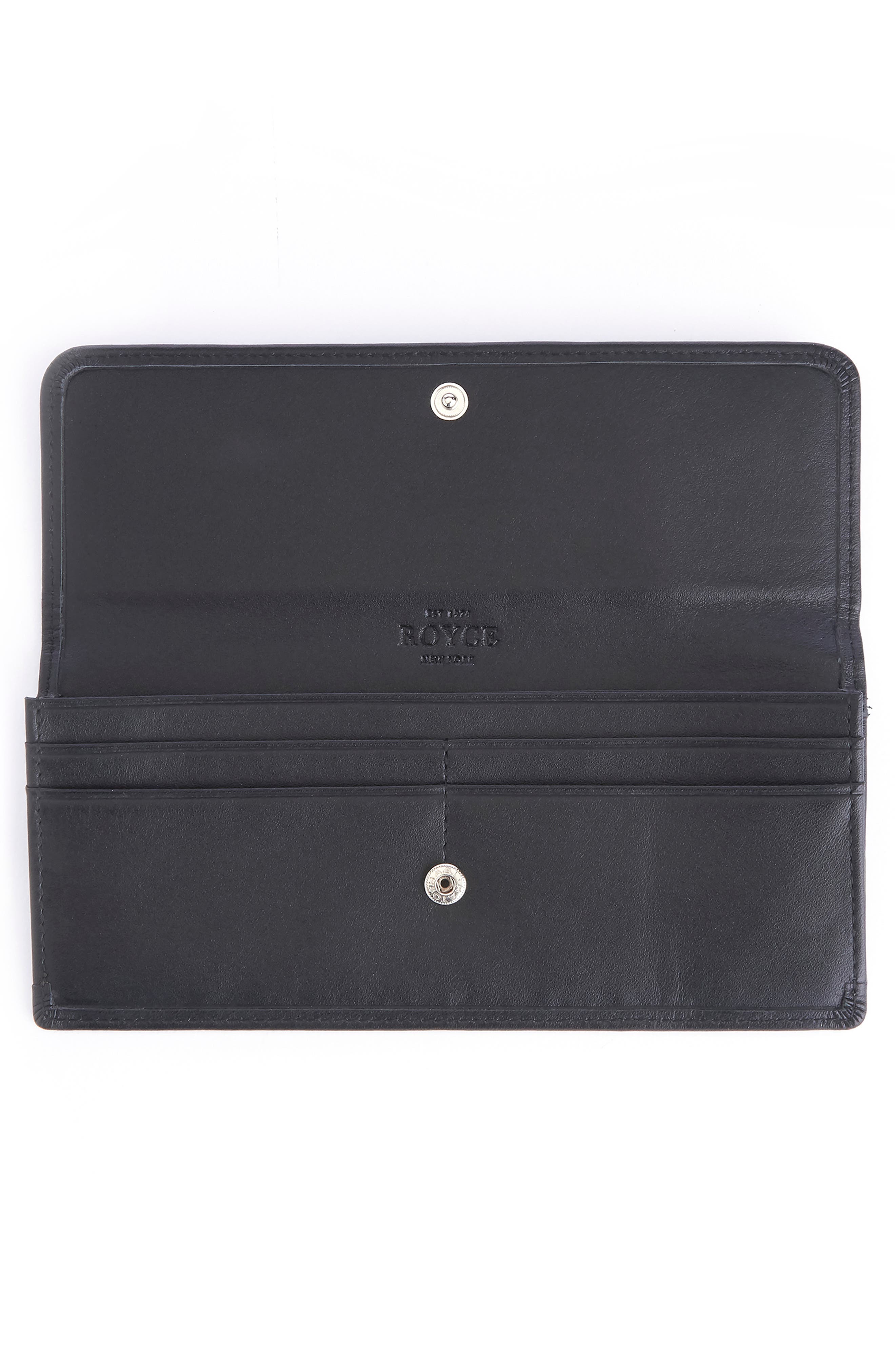 ROYCE New York RFID Blocking Leather Clutch Wallet, Alternate, color, 