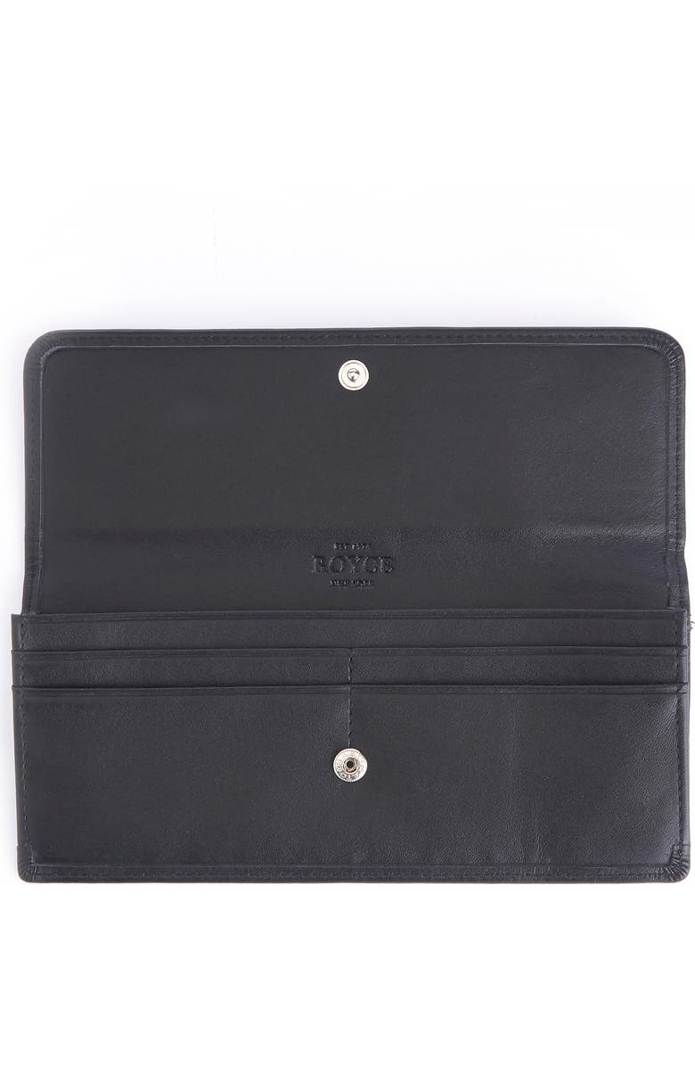 ROYCE New York RFID Blocking Leather Clutch Wallet, Alternate, color,