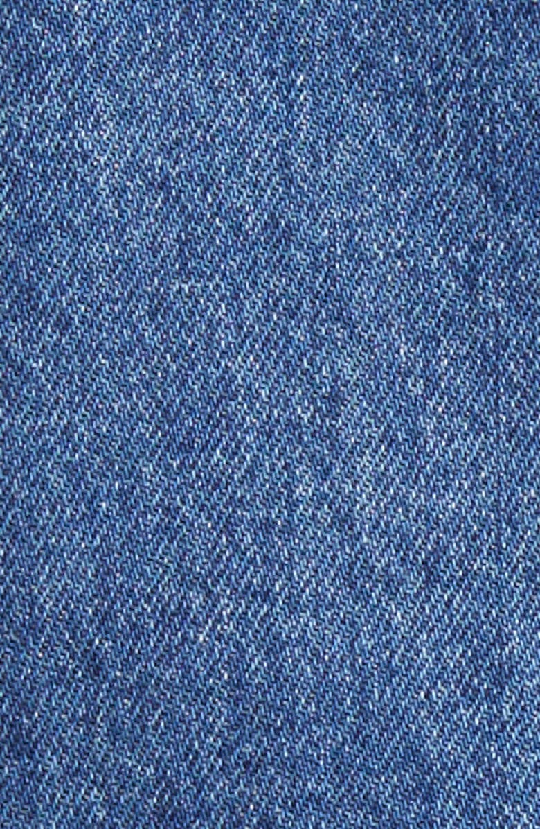 BLANKNYC Crop Denim & Faux Shearling Jacket, Alternate, color,