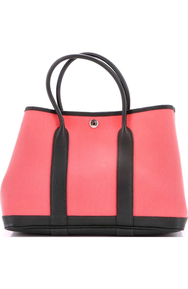 Pre-Owned Hermes Garden Party Tote Toile and Leather 30, Main, color, Rose Azalee