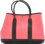 Pre-Owned Hermes Garden Party Tote Toile and Leather 30